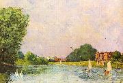 Alfred Sisley Themse bei Hampton Court oil painting on canvas
